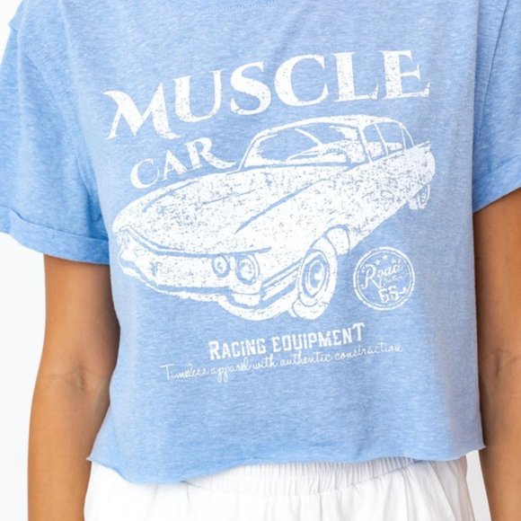 Muscle Car Cropped Tee - Picture 3 of 8